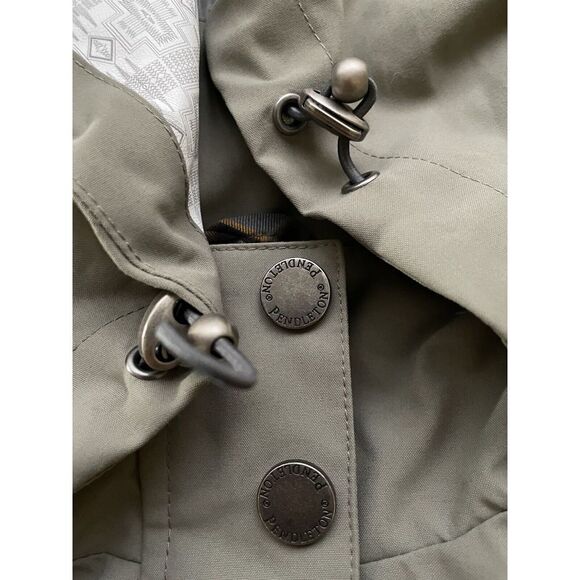 Pendleton Women's Medium Western Rain Jacket W/ Removable Hood Clay - Picture 13 of 14